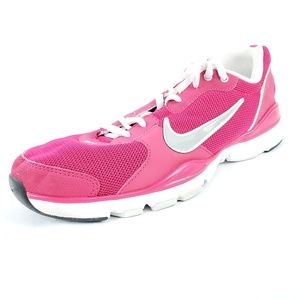 Nike Flex Tr Pink Lace Up Training Sneakers